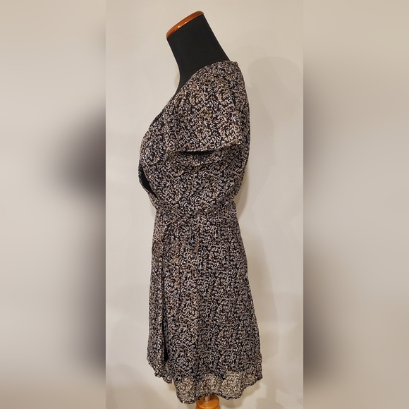 Abercrombie & Fitch Women's S Ditsy Floral Print Prairi Cottage-Core Wrap Dress - Picture 6 of 8